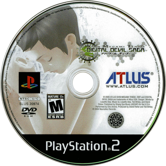 Shin Megami Tensei Digital Devil Saga PlayStation 2 PS2 for role playing video game fans featuring turn based combat demon transformation abilities strategic character progression deep sci fi fantasy storytelling challenging dungeon crawling atmospheric world exploration iconic Atlus JRPG adventure collectible gaming appeal disc