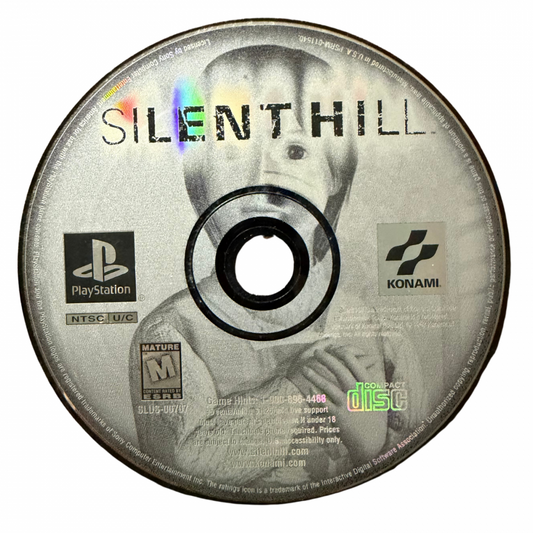 Silent Hill PlayStation PS1 for survival horror video game fans featuring psychological horror eerie fog filled environments exploration puzzle solving terrifying creatures atmospheric sound design mysterious storytelling and intense suspenseful gameplay collectible retro PlayStation gaming appeal disc
