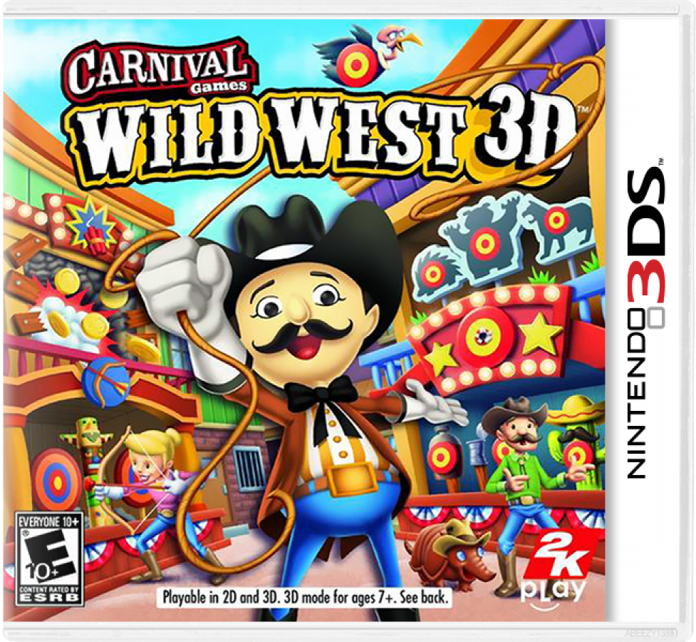 Carnival Games Wild West 3D cover art for Nintendo 3DS video game