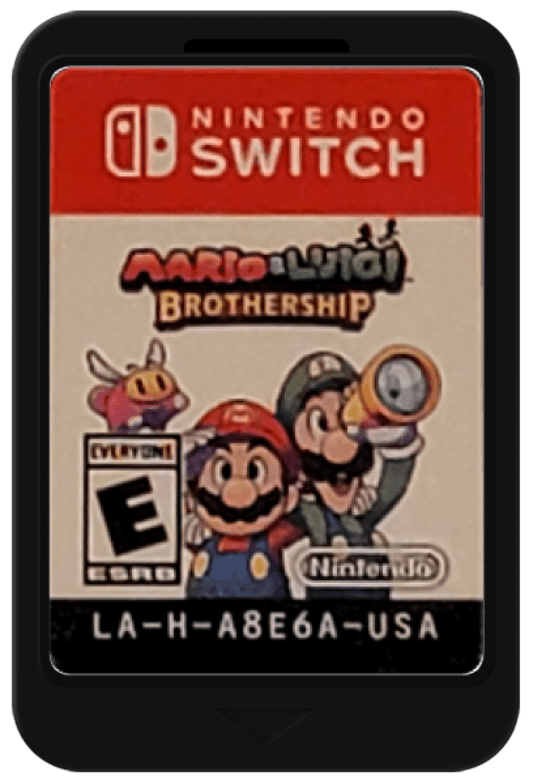 Mario and Luigi Brothership cartridge for Nintendo Switch RPG game