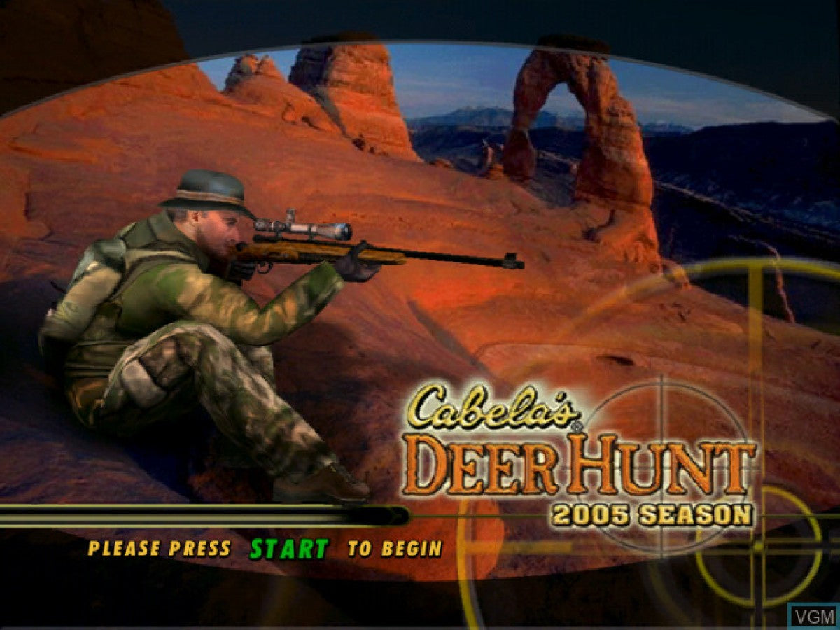 Cabela's Deer Hunt: 2005 Season title screen art for Xbox (XBOX) video game
