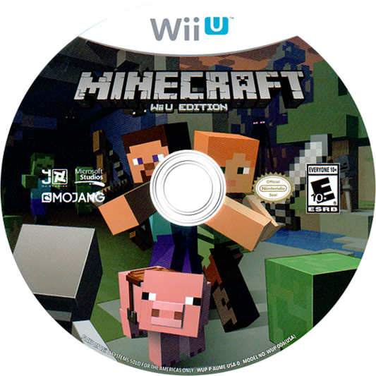 Minecraft WiiU Edition disc cover art for Nintendo Wii U (WiiU) video game