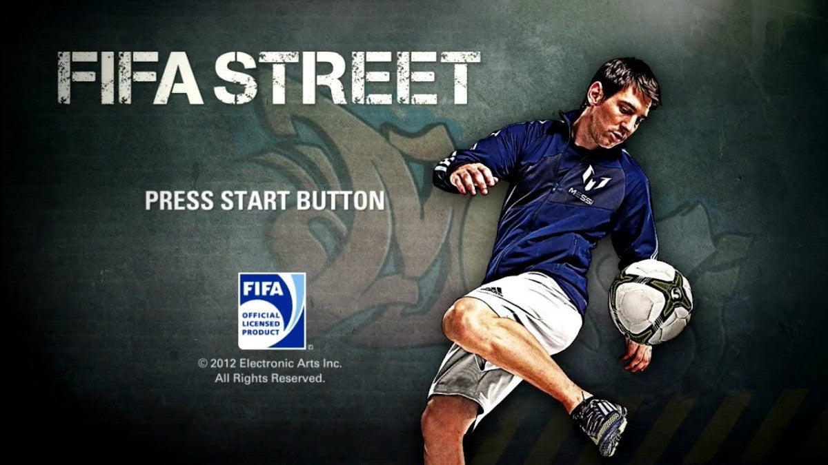 FIFA Street title screen PlayStation 3 (PS3) video game