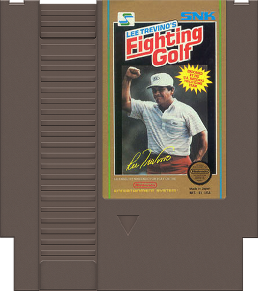 Lee Trevinos Fighting Golf cartridge for Nintendo Entertainment System NES retro video game
