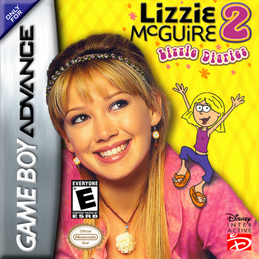 Lizzie McGuire 2 cover art for Game Boy Advance (GBA) video game