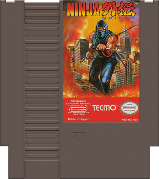 Ninja Gaiden cartridge for Nintendo Entertainment System (NES) retro video game