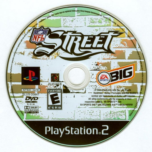 NFL Street – PlayStation 2 (PS2) arcade American football sports video game disc