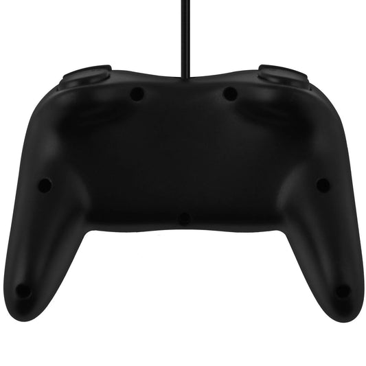 Official Nintendo black Wii Classic Pro controller featuring dual analog sticks, action buttons, shoulder buttons, and ergonomic design for Wii gaming