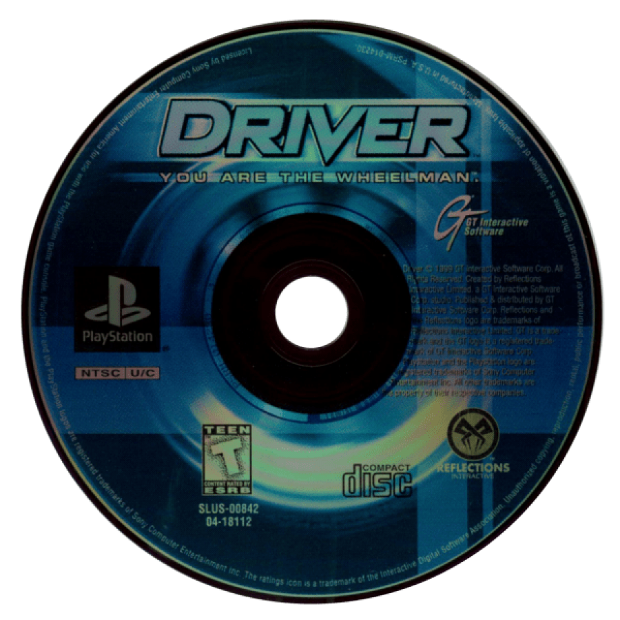 Driver: You are the Wheelman disc for PlayStation 1 (PS1) retro video game