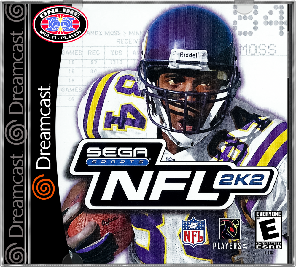 NFL 2K2 cover art for Sega Dreamcast (DC) video game