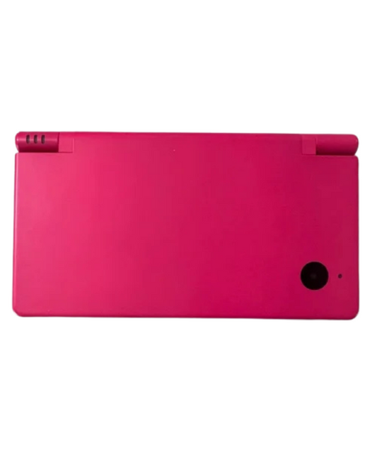 Nintendo DSi Pink Nintendo DSi handheld console in pink color dual screen portable gaming system built in cameras touch screen WiFi capable retro handheld device front closed