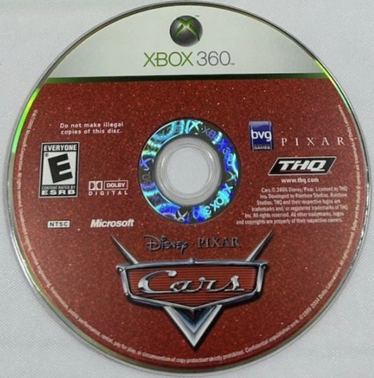 Disney Pixar Cars disc for Xbox 360 (X360) racing video game