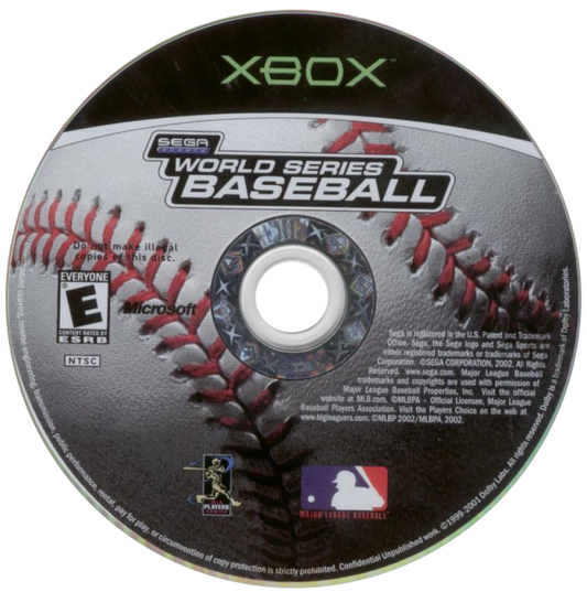 World Series Baseball for Xbox (Xbox), disc sports baseball video game.
