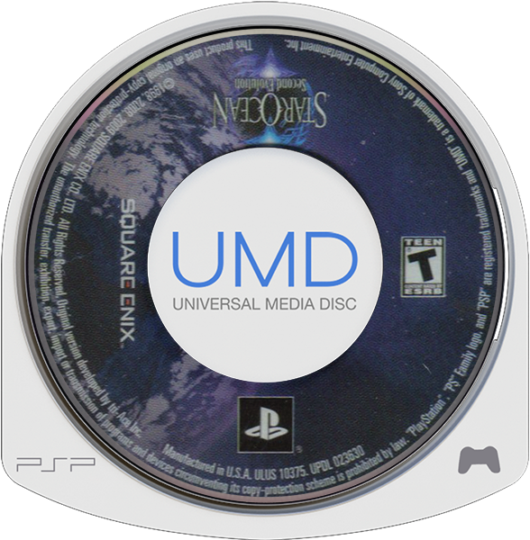 Star Ocean Second Departure UMD art for PlayStation Portable PSP video game