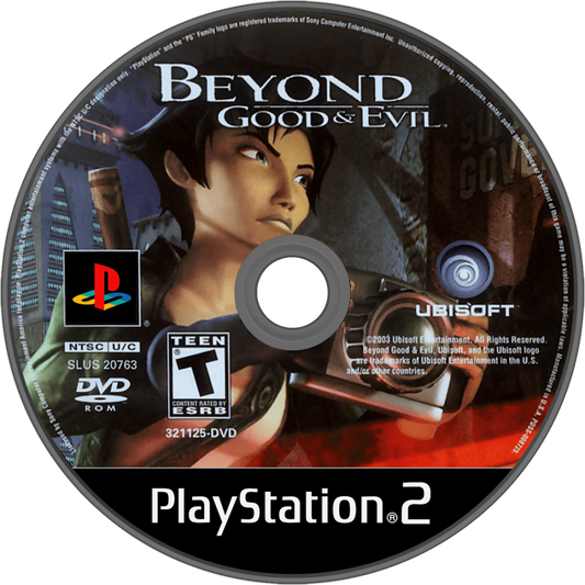 Beyond Good and Evil PS2 PlayStation 2 game action adventure stealth sci fi classic Ubisoft title retro video game disc collectible for PS2 console disc