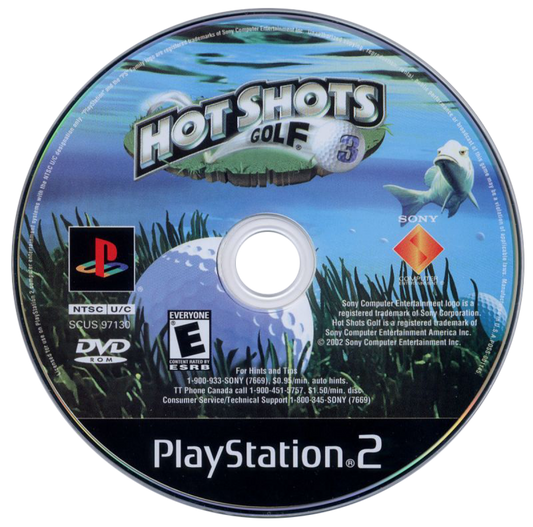 Hot Shots Golf 3 disc art for PlayStation 2 (PS2) video game