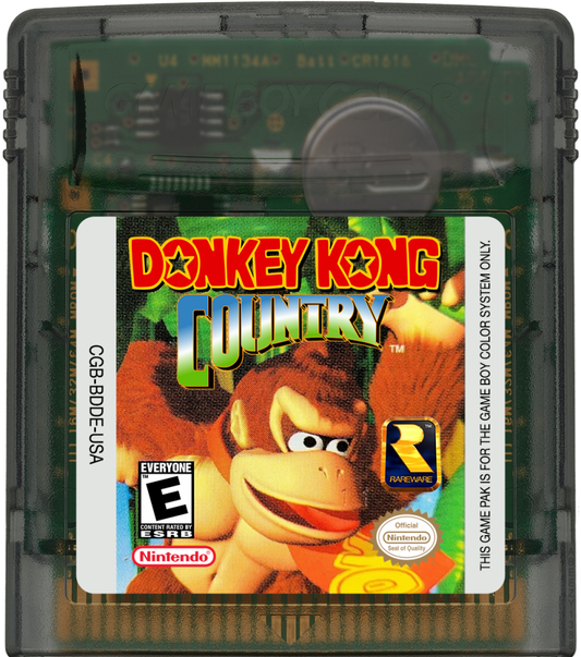 Donkey Kong Country – Game Boy Color (GBC) Front cartridge Art for this game boy color game.