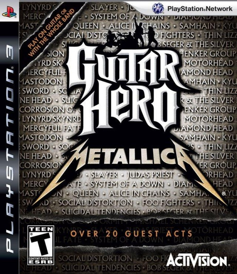Guitar Hero: Metallica cover art for PlayStation 3 (PS3) video game