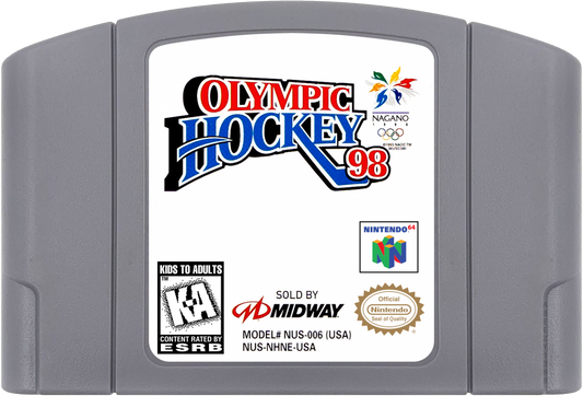 Olympic Hockey 98 cartridge for Nintendo 64 (N64) video game