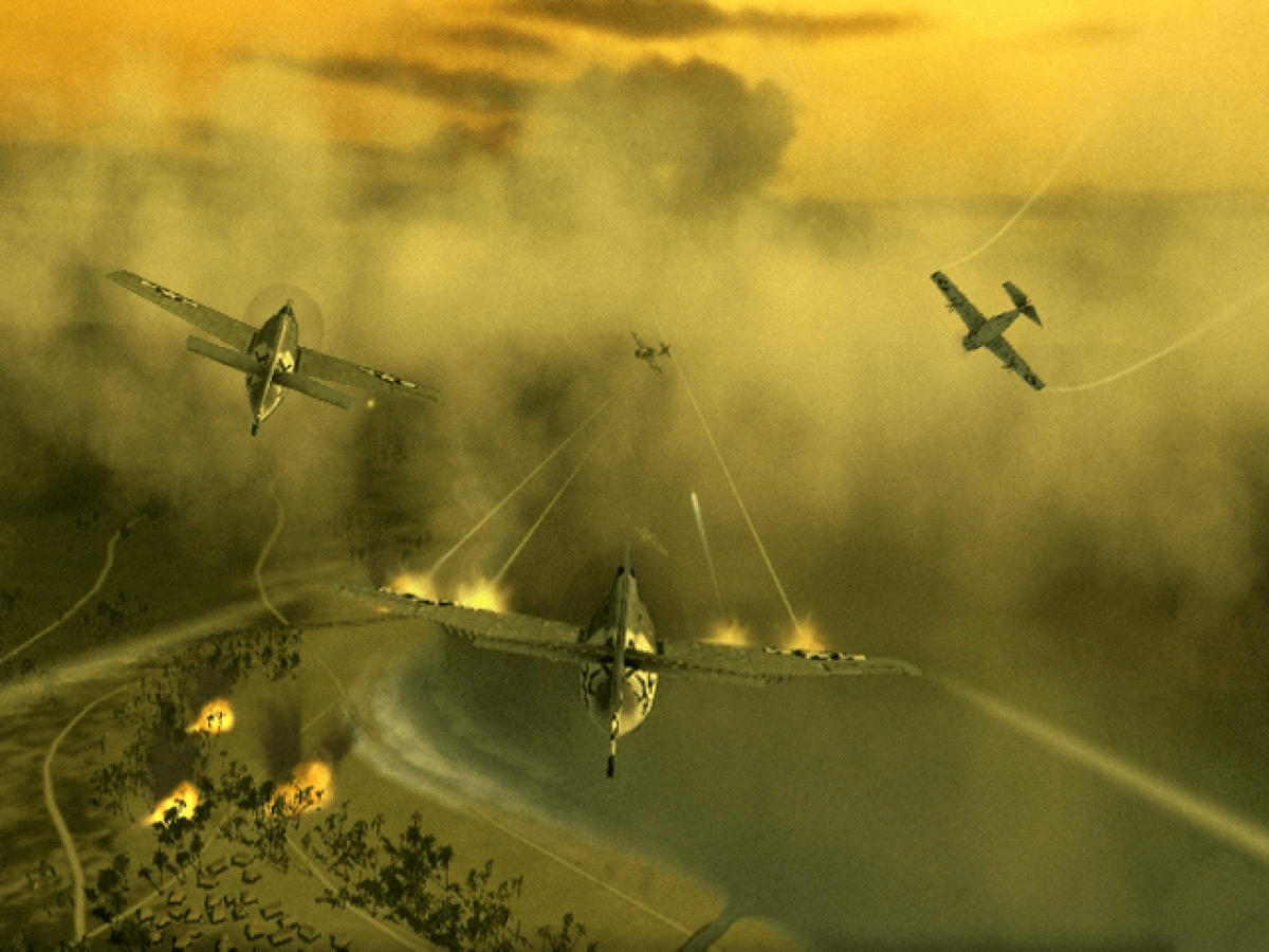 Blazing Angels: Squadrons of WWII gameplay art for Xbox (XBOX) video game