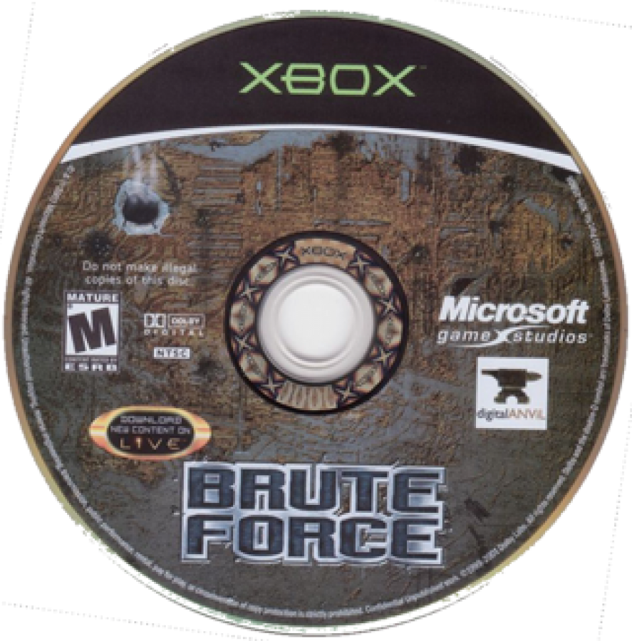 Brute Force disc art for Xbox (XBOX) video game