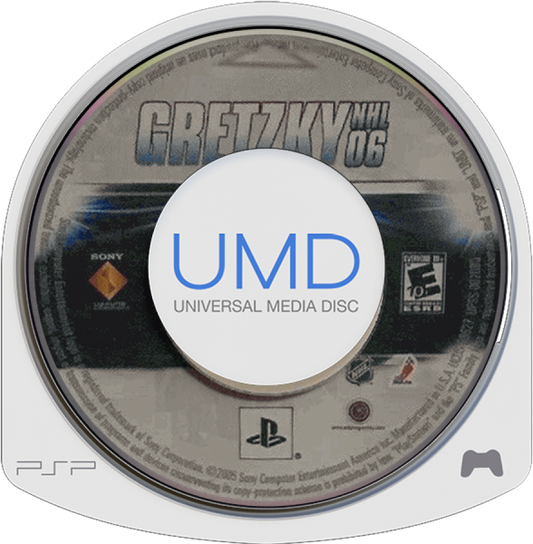 Gretzky NHL 06 UMD cover art for Playstation Portable (PSP) sports video game