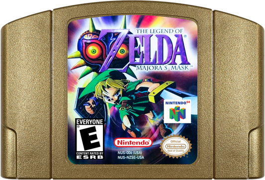 The Legend of Zelda Majora's Mask cartridge for Nintendo 64 (N64) video game