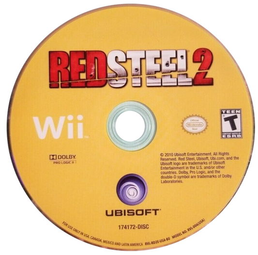 Red Steel 2 – Nintendo Wii (Wii) first-person shooter action adventure video game disc