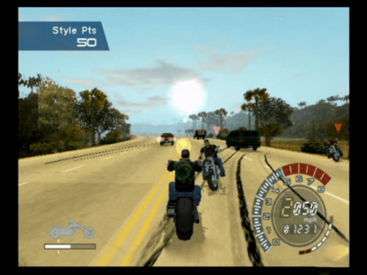 American Chopper gameplay art for Xbox (XBOX) video game