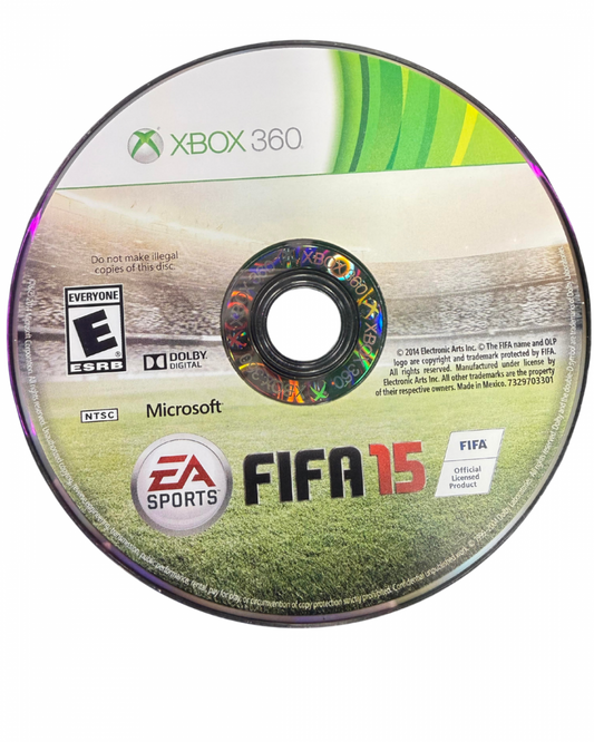 FIFA 15 for Xbox 360 soccer sports video game featuring realistic player animations official leagues and teams enhanced ball physics competitive multiplayer modes and authentic EA Sports football gameplay experience disc