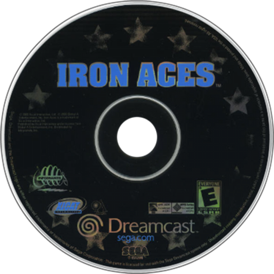 Iron Aces Sega Dreamcast retro video game combat flight simulator disc