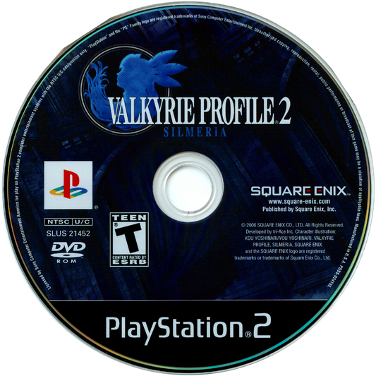 Valkyrie Profile 2 Silmeria PlayStation 2 PS2 retro video game JRPG disc (2006)