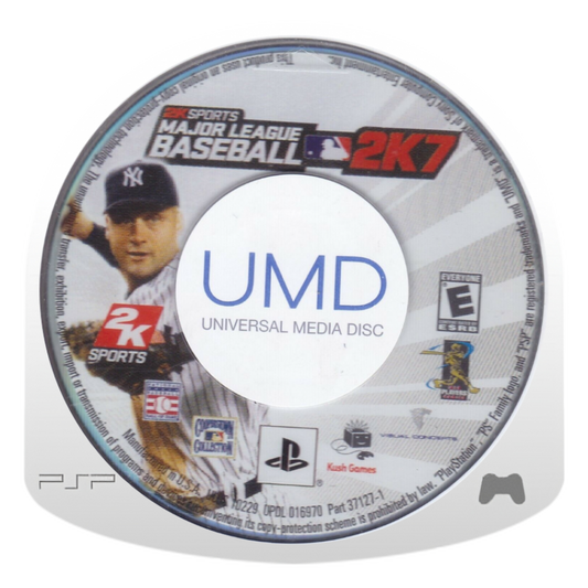 Major League Baseball 2K7 disc for PlayStation Portable (PSP) baseball sports video game