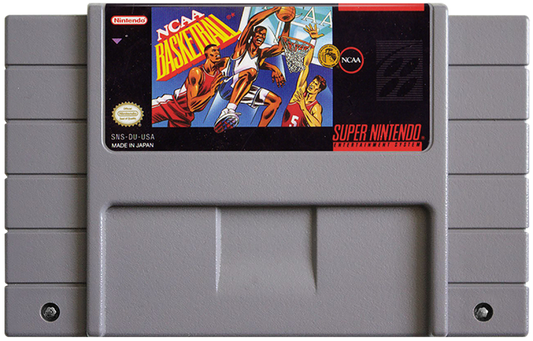 NCAA Basketball cartridge for Super Nintendo Entertainment System SNES retro video game