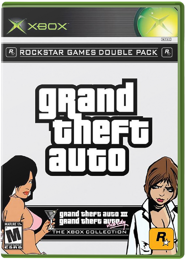 Grand Theft Auto: Rockstar Games Double Pack – Xbox (XBOX) cover art for video game for XBOX