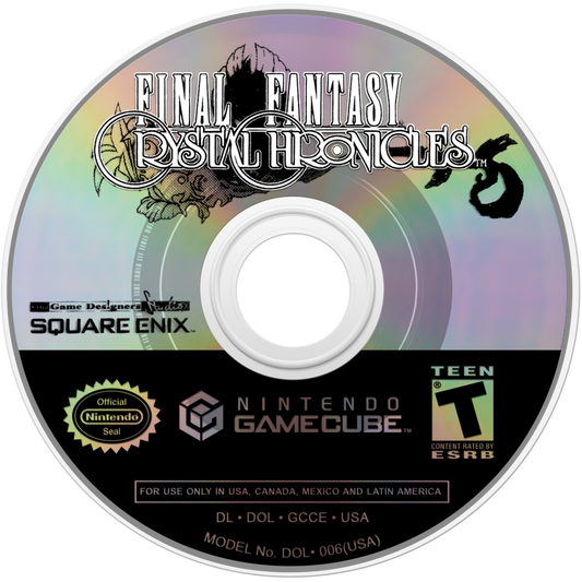 Final Fantasy Crystal Chronicles for Nintendo GameCube action RPG featuring real time combat multiplayer cooperative gameplay story driven adventure and fantasy world exploration disc