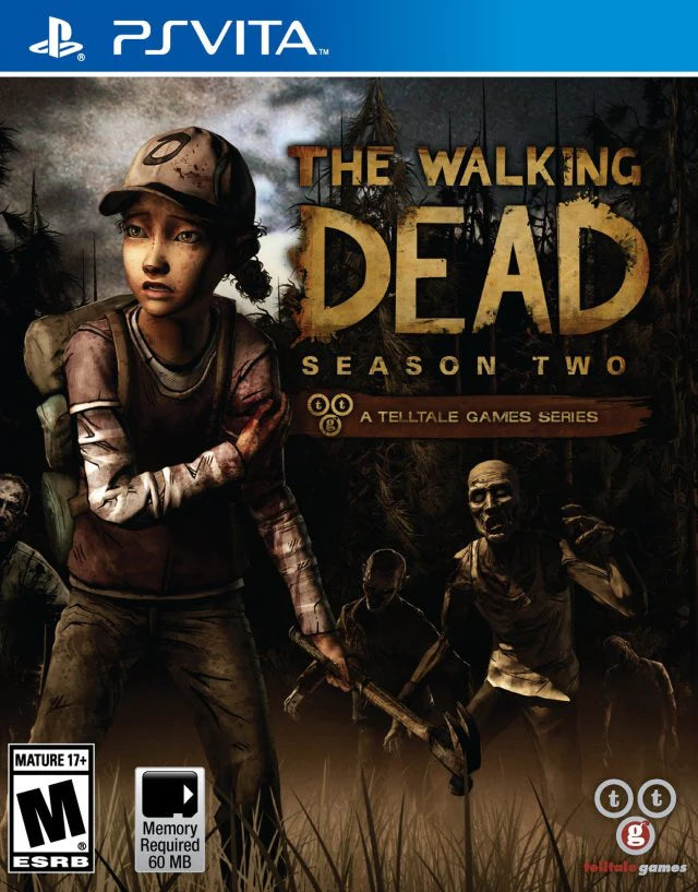 The Walking Dead Season Two cover art for PlayStation Vita PS VITA video game