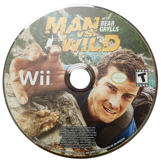 Man vs. Wild with Bear Grylls – Nintendo Wii (Wii) survival adventure action video game disc