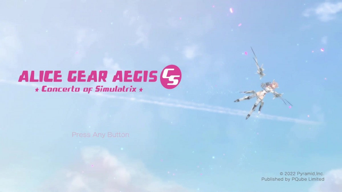 Alice Gear Aegis title page for Nintendo Switch (NS) video game