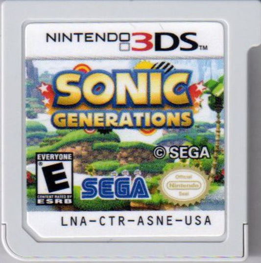 Sonic Generations cartridge for Nintendo 3DS (3DS) platformer video game