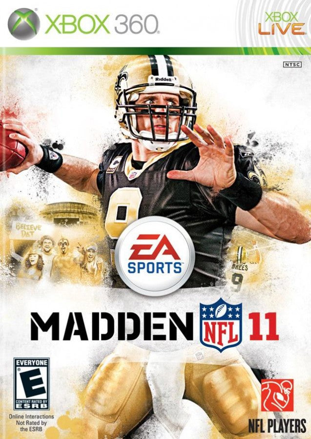 Madden NFL 11 cover art for Xbox 360 (X360) video game