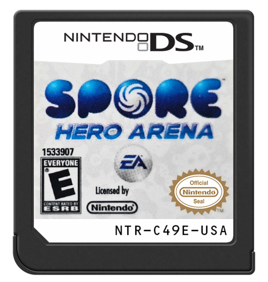 Spore: Hero Arena cartridge for Nintendo DS (DS) action adventure video game