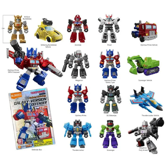 Blokees Transformers collectible buildable model kits and action figures Autobot Decepticon robot characters snap fit toys detailed poseable display pieces for fans collectors