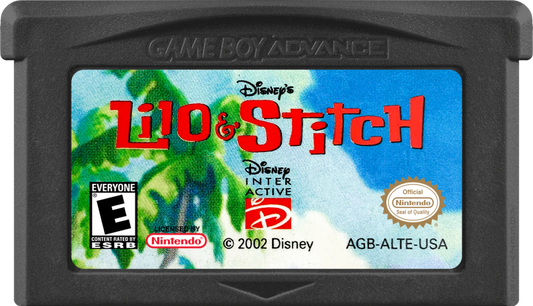 Game Boy Advance Lilo and Stitch adventure game game cartridge