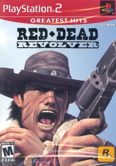 Red Dead Revolver Greatest Hits cover art for Playstation 2 video game.