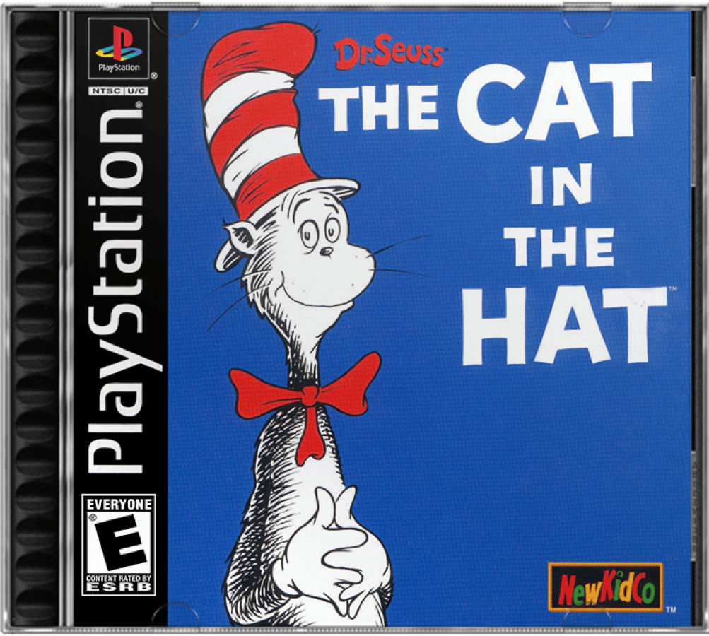 The Cat in the Hat cover art for PlayStation 1 (PS1) video game