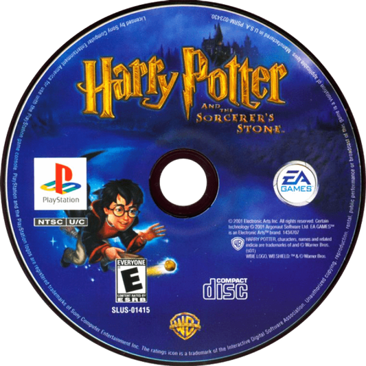 Harry Potter and the Sorcerer's Stone disc for PlayStation 1 (PS1) retro video game