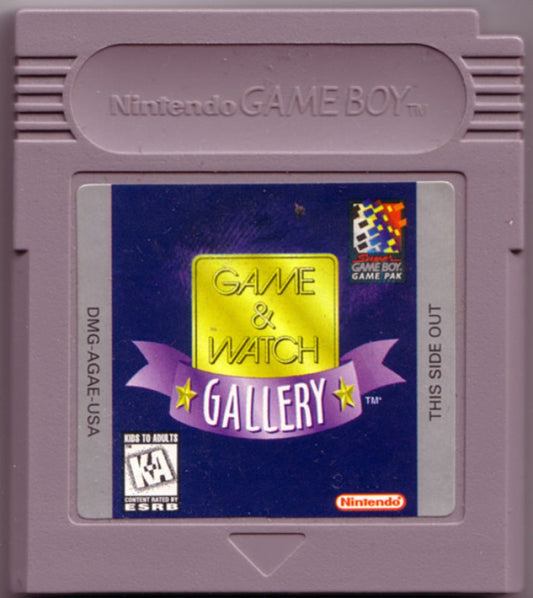 Game and Watch Gallery Game Boy handheld compilation video game featuring classic Nintendo LCD games modern and classic versions retro mini-games including Mario Bros Donkey Kong Zelda Game Boy handheld retro cartridge