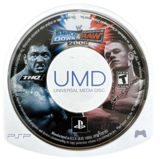 WWE SmackDown vs. Raw 2006 UMD for PlayStation Portable (PSP) professional wrestling fighting game
