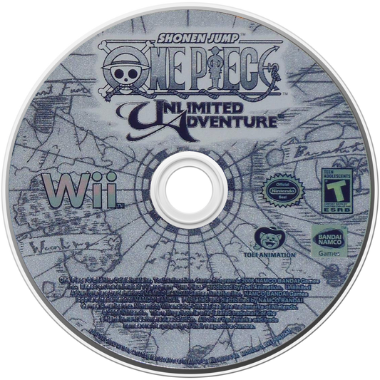 One Piece: Unlimited Adventure – Nintendo Wii (Wii) anime action-adventure role-playing video game disc